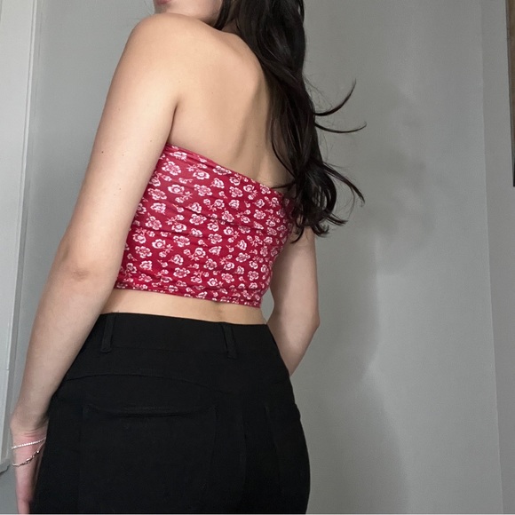 Hollister red reversible tube top - Picture 6 of 7